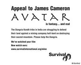 appeal to James Cameron by tribal people