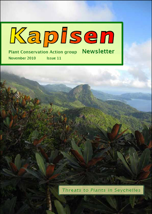 front cover of Kapisen newsletter from the Seychelles