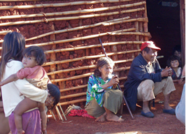 guarani chief in village by dan ryan